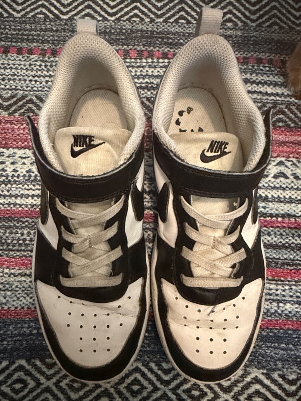 Nike Court Borough Low Recraft Black and White Sneakers